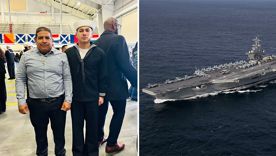 Border Patrol detains Navy sailor’s father as USS Abraham Lincoln heads home