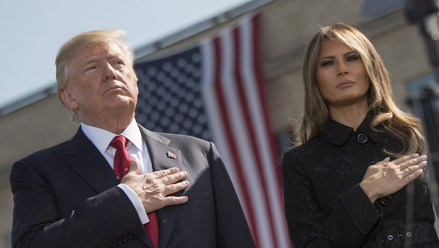 Melania Trump leaves seat before Natalie Harp approaches president in viral Freedom 250 clip